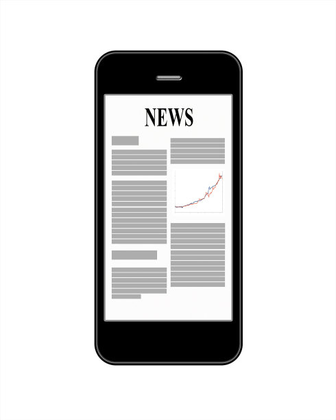 商业新闻智能手机显示图片下载
