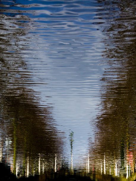 运河的倒影图片下载