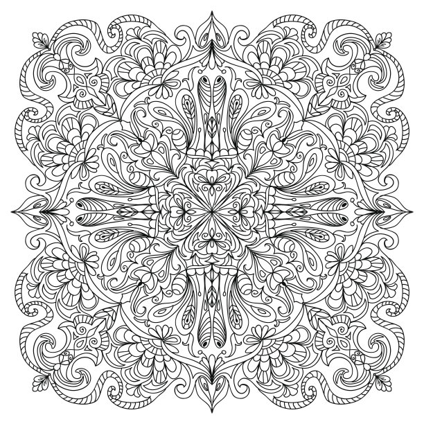 抽象的曼荼罗图片下载