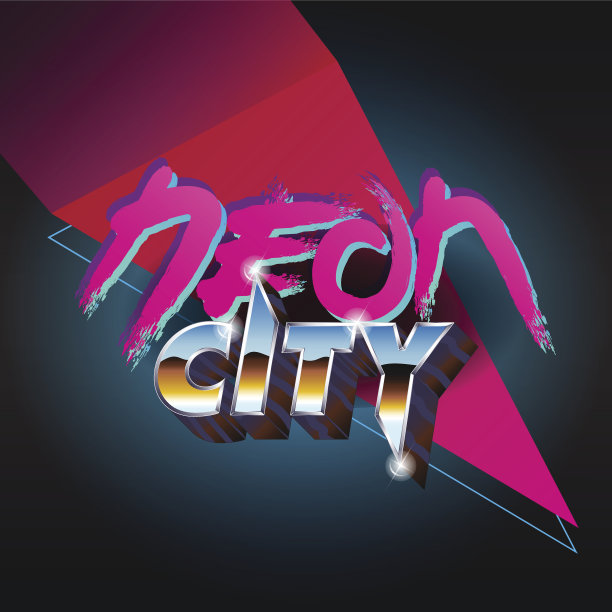 80年's-Neon-City-Title怀旧图片下载