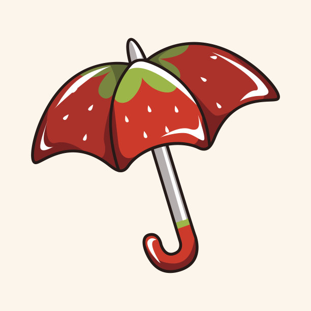 伞主题元素向量，eps图片下载