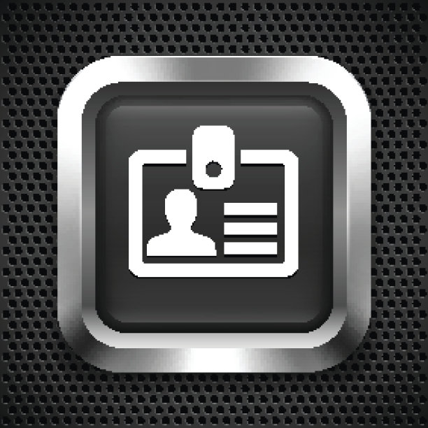 黑色方块按钮上的姓名标签图片下载