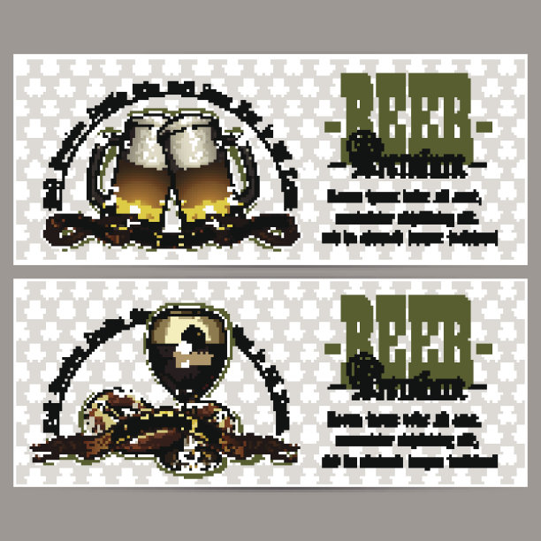 啤酒标签套装图片下载