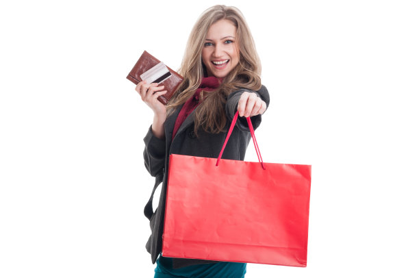 购物和支付卡的概念图片下载