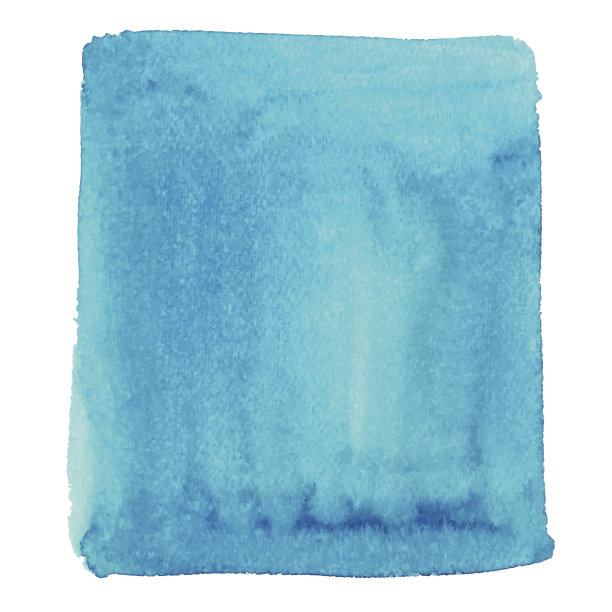 水彩抽象蓝色颜料着色、画框图片下载
