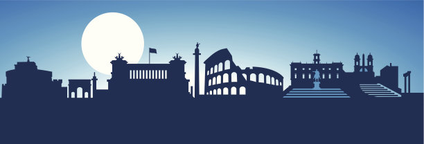 罗马的天际线图片下载