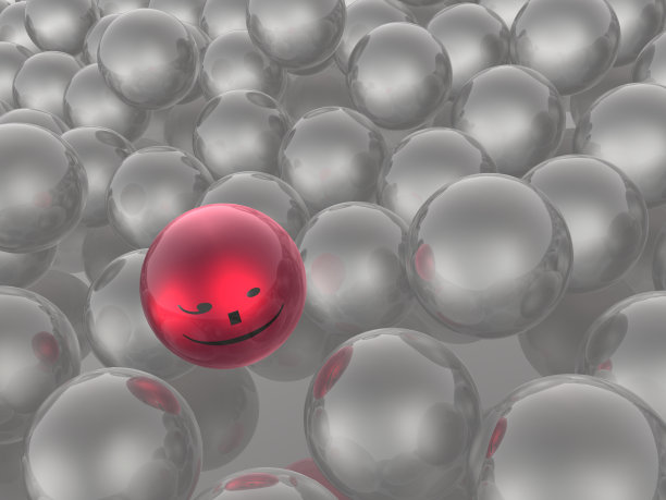 红色和灰色球体图片下载