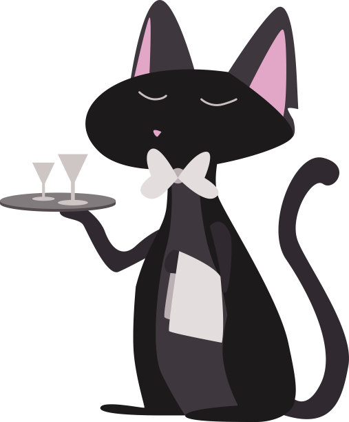 猫的服务员图片下载