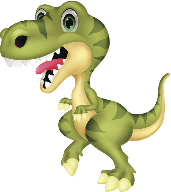 可爱的卡通暴龙图片下载
