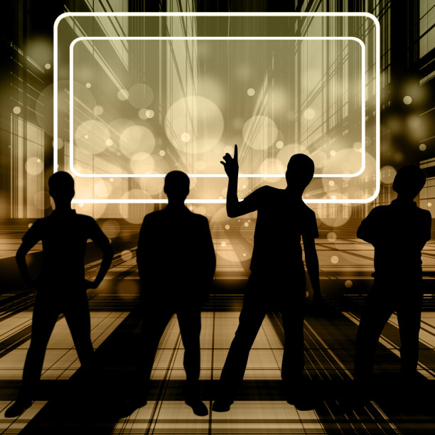 轮廓团队合作图片下载