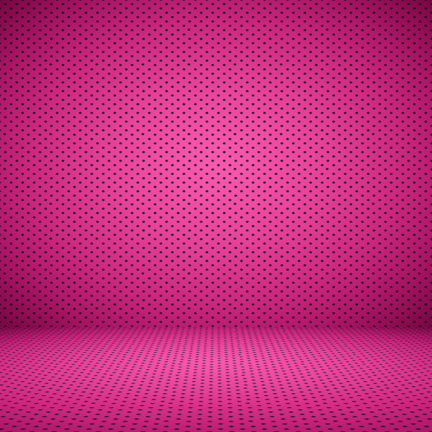 抽象粉井作为背景情人与波尔卡点图片下载