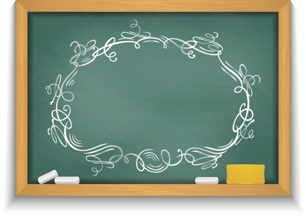 画框华丽的黑板图片下载