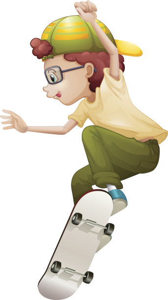年轻人在玩滑板图片下载