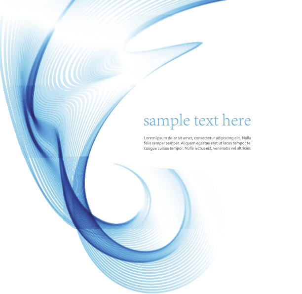 波线抽象。矢量图图片下载