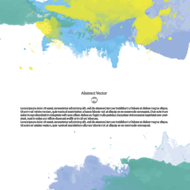 向量水彩模板图片下载