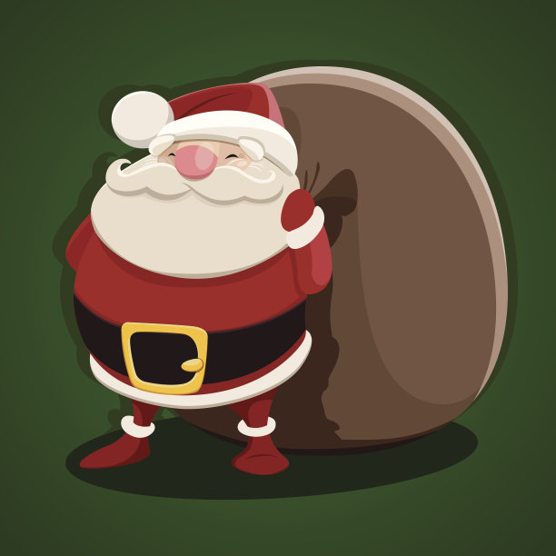 圣诞老人矢量图图片下载