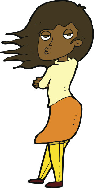 卡通女人做照片脸图片下载