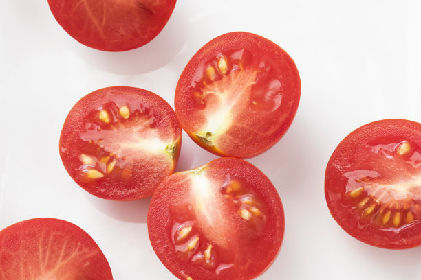 樱桃番茄半素材图片