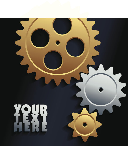 矢量机器齿轮背景图片下载