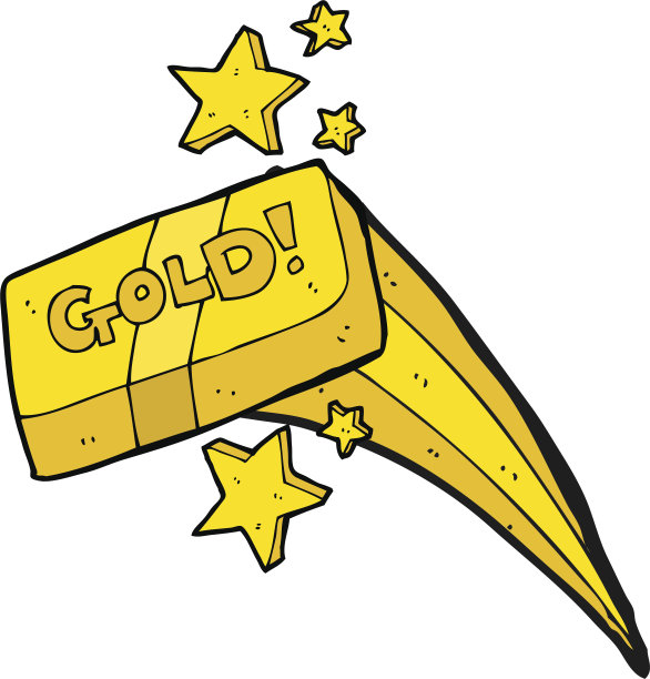 卡通金条图片下载