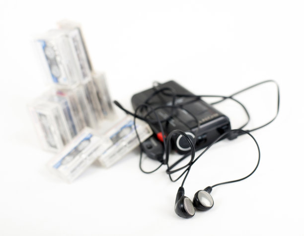 模拟口述录音机，隔离在一个白色图片下载