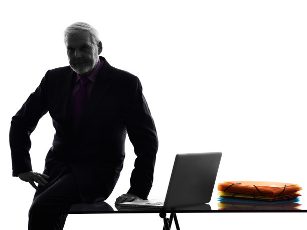 高级商人剪影图片下载