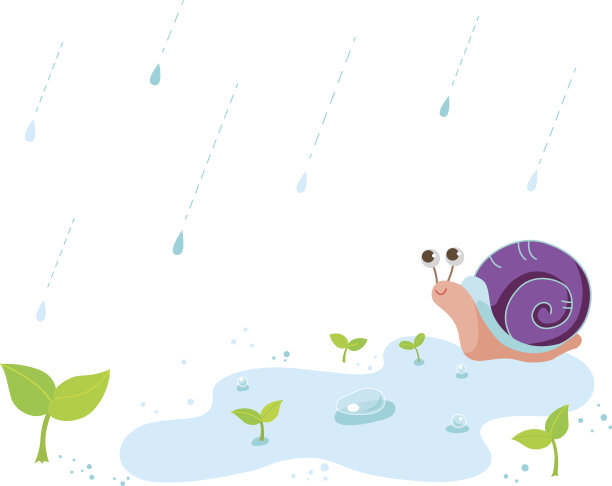 雨天的蜗牛图片下载