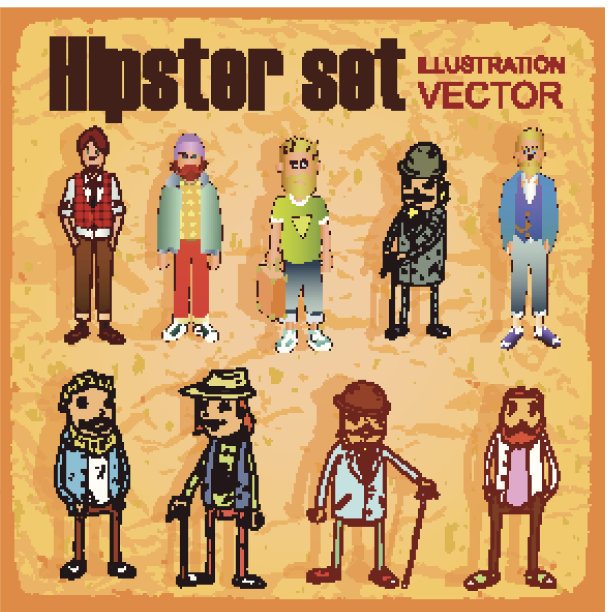 设定时髦的时尚风格。图片下载