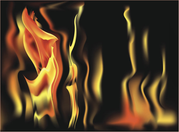 夜间火灾特写镜头图片下载