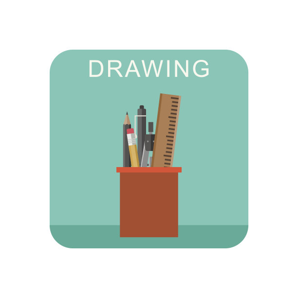画图标。素材图片