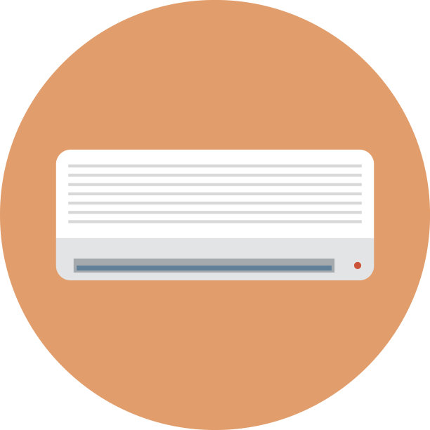 空调彩色矢量图标图片下载