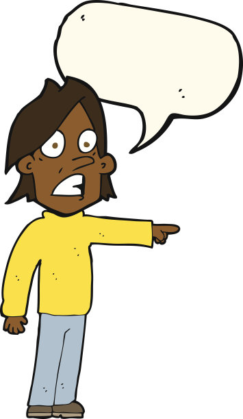 卡通惊讶的人用言语泡泡图片下载