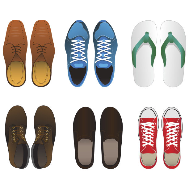 鞋向量组图片下载
