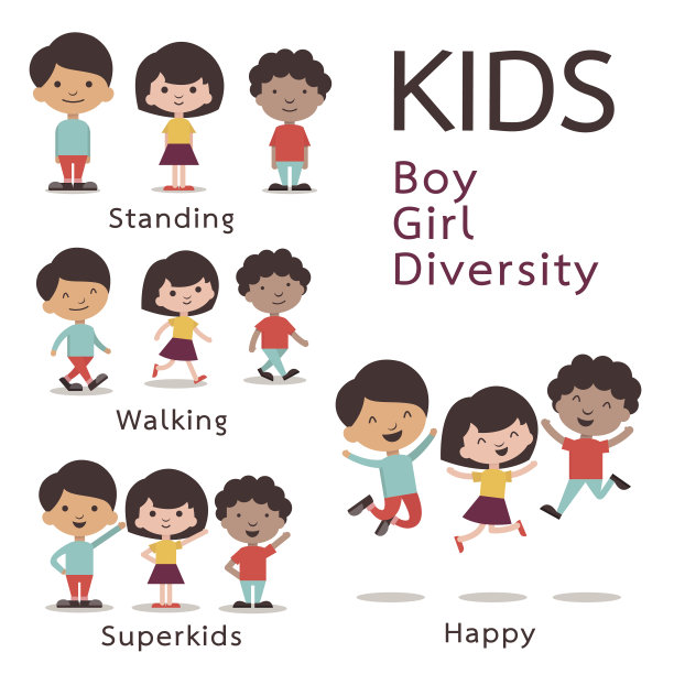 孩子字符集图片下载