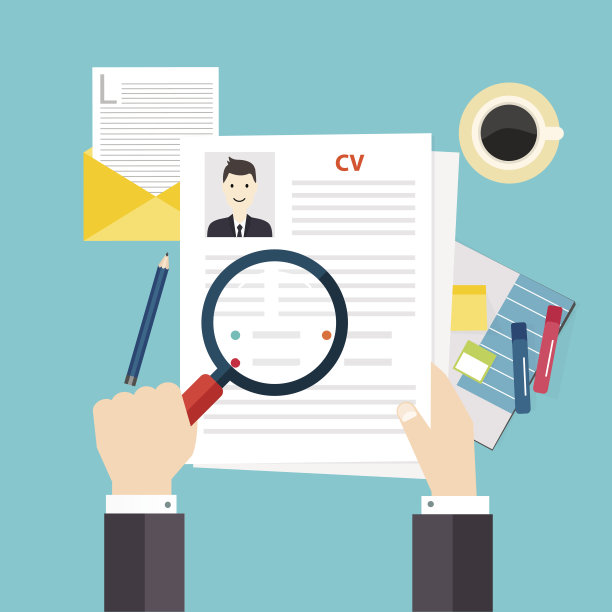 简历简历。面试的概念。写一份简历。素材图片