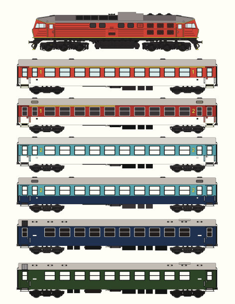 旅客列车集图片下载