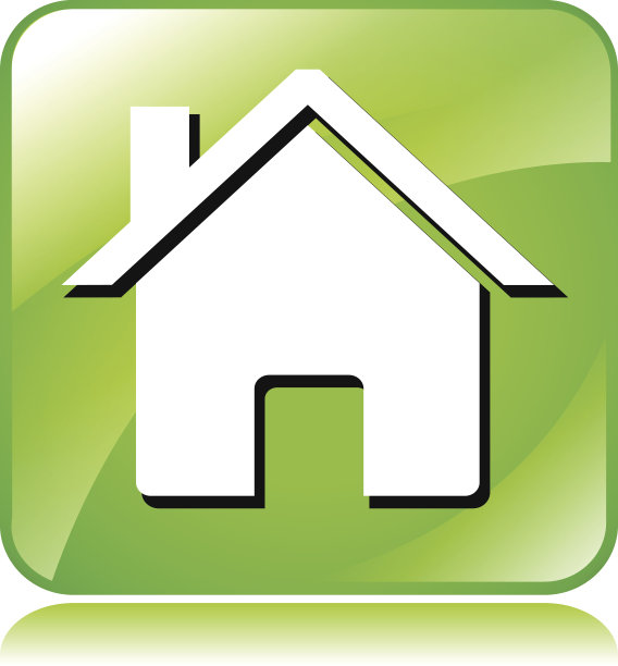 绿色家园图标图片下载