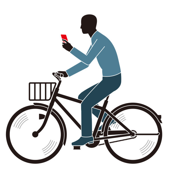 智能手机。自行车。危险图片下载