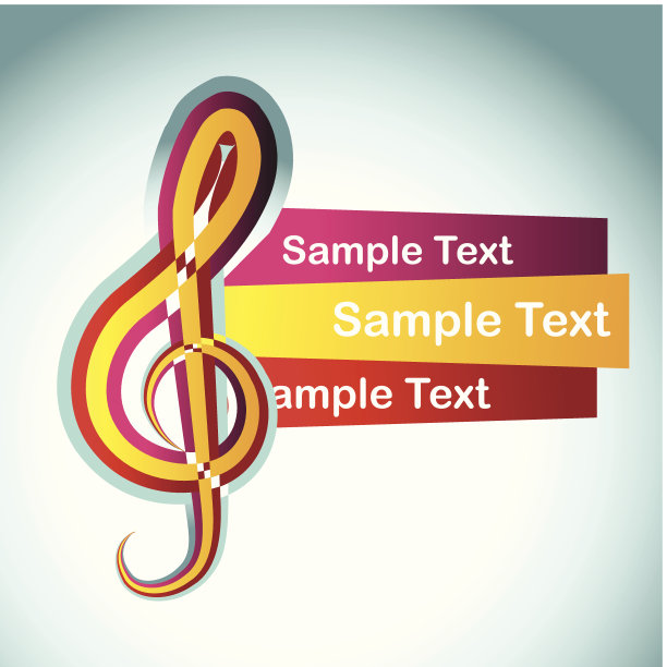 向量的音乐背景图片下载