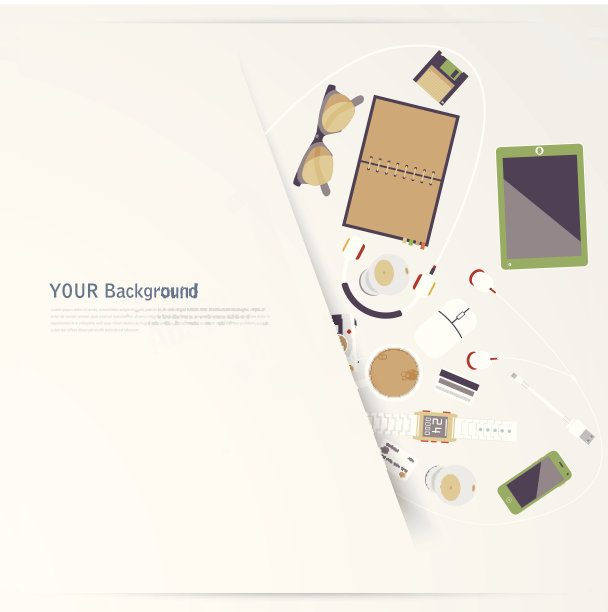 我喜欢小玩意。平坦业务图片下载