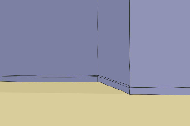 空白的蓝色的墙图片下载