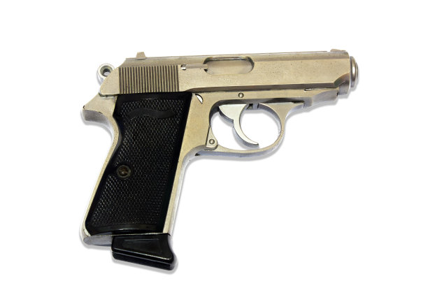 白色背景上的现代气动枪图片下载