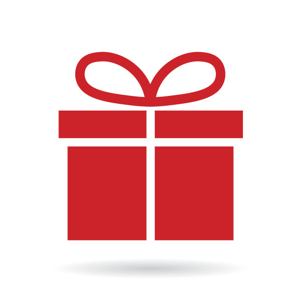 红色圣诞礼盒素材图片