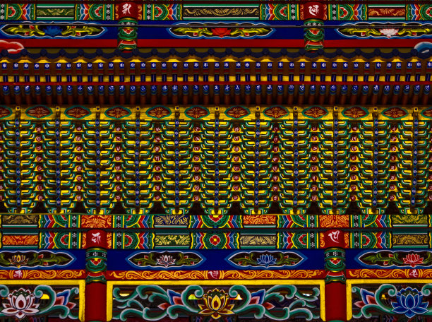 寺庙的颜色图片下载