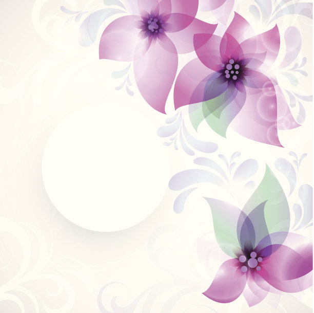 抽象花卉插图图片下载