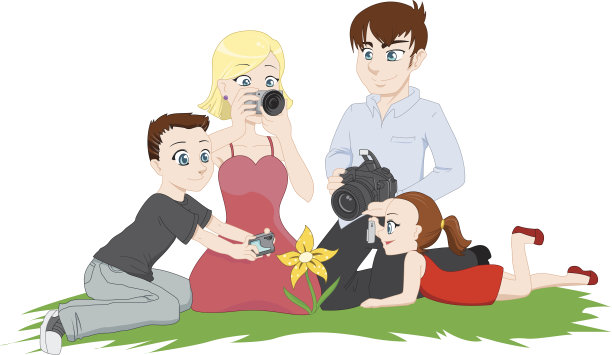 家族的摄影师图片下载