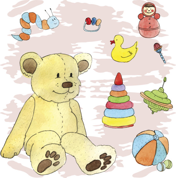 泰迪熊和其他玩具图片下载