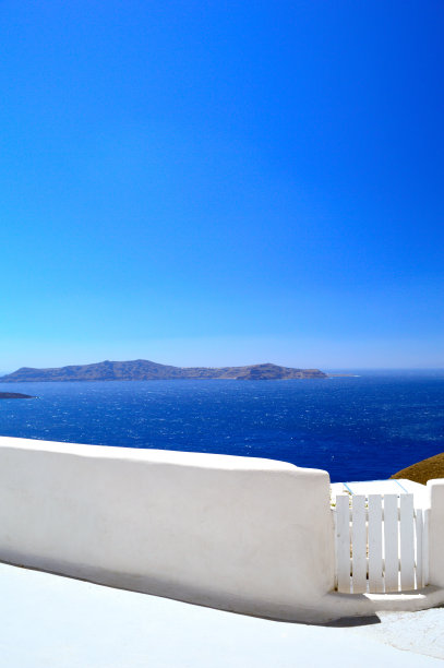 圣托里尼岛的建筑细节图片下载