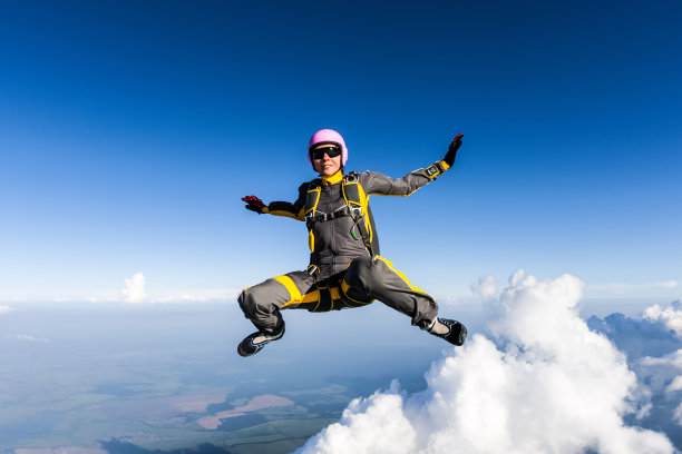 跳伞的照片。图片下载