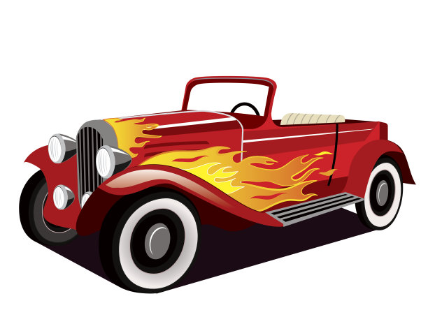 复古红Hotrod图片下载